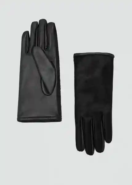 Guantes Beth Negro Talla S Mujer Mango
