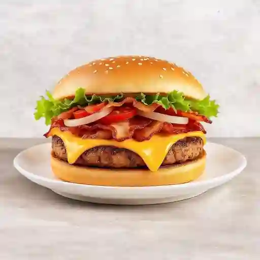 Hamburguesa Pollo y Carne