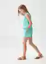 Short Kala Turquesa Talla 12 Niña Mango