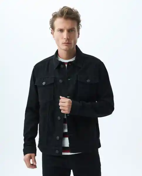 Chaqueta Trucker Linea Negro Talla L Hombre Chevignon