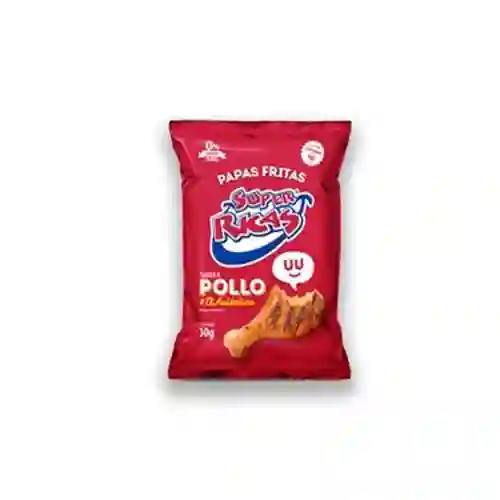 Papas Super Ricas Pollo 30G .