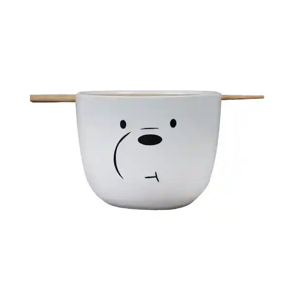 Bowl de Cerámica Con Palillos Osos Escandalosos Polar 5.0 Miniso