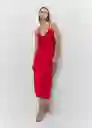 Vestido Martina Rojo Talla S Mujer Mango