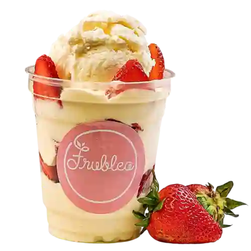 Fresas con Crema y Helado
