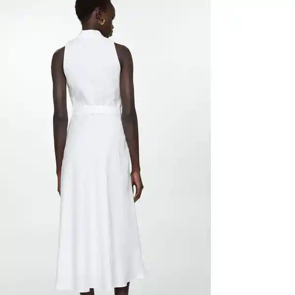 Vestido Lisa2 Offwhite Talla S Mujer Mango