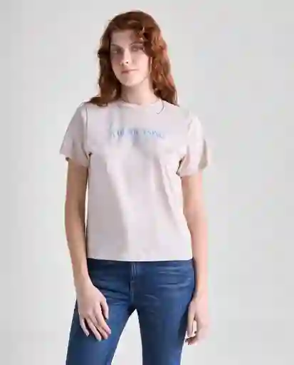 Camiseta Mujer Beige Talla S 609G090_BEI131107 Americanino