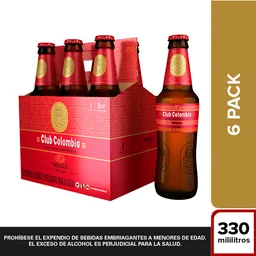 Club Colombia Pack Cerveza Roja 330 mL x 6 Und