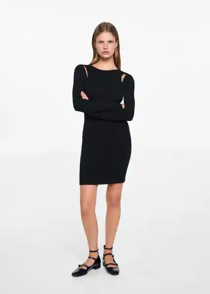 Vestido Nala Negro Talla 20 Teen Niñas Mango