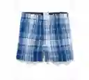 Bóxer Azul Talla Small Hombre American Eagle