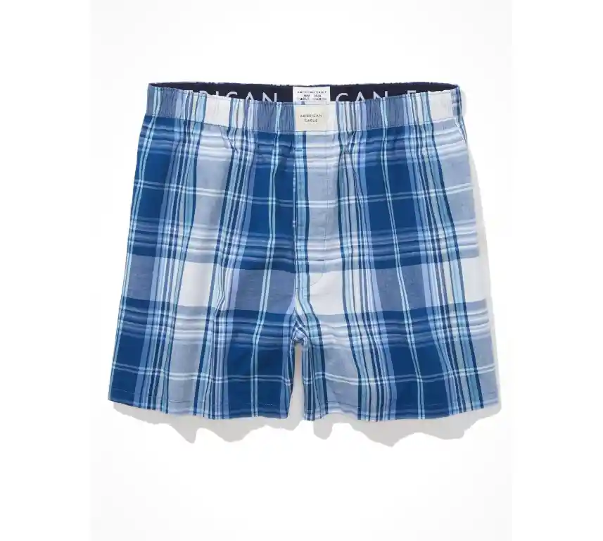 Bóxer Azul Talla Small Hombre American Eagle