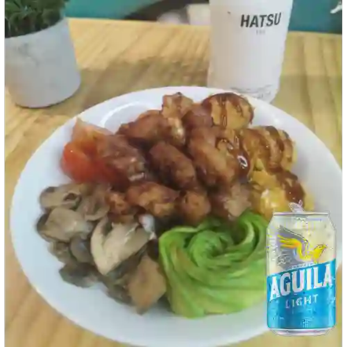 Combo Pua'a Bowl + Cerveza Aguila Light Lta 330ml