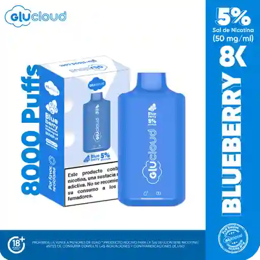 Glucloud Vape Blueberry 8K 8000 Puff