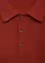 Camiseta Polo Andrew Terracota Talla L Hombre Mango