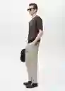 Pantalón Dublino Hielo Talla 38 Hombre Mango