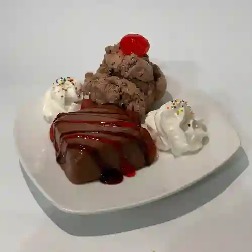 Brownie con Helado