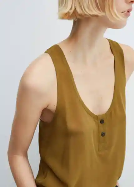 Top Cargo Khaki Talla M Mujer Mango