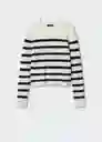 Saco Jersey Enigma Off White Talla 18 Mujer Mango