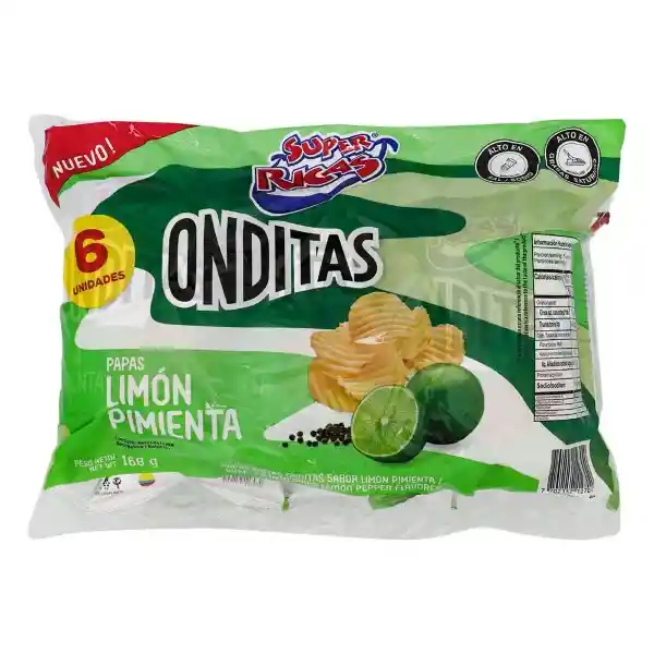 Super Ricas Papas Fritas Onditas Limón