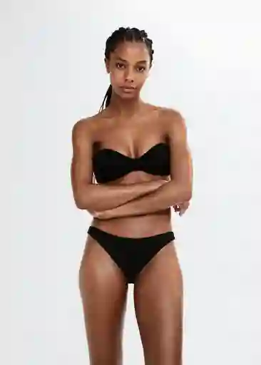 Top Bikini Pami Negro Talla S Mujer Mango