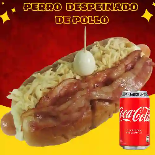 Combo Perro Despeinado. + Cocacola Light 350ml