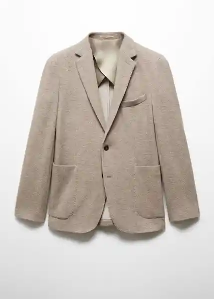 Blazer Americana Monza Beige Talla 54 Hombre Mango