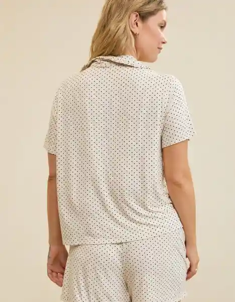 Pijama Aerie Blanco Talla Large 1853062 American Eagle