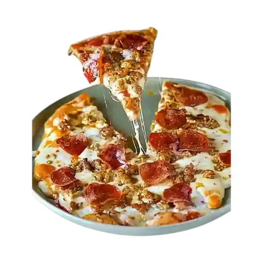 Pizza clásica carnes mediana