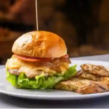 Hamburguesa de Pavo Tres Quesos