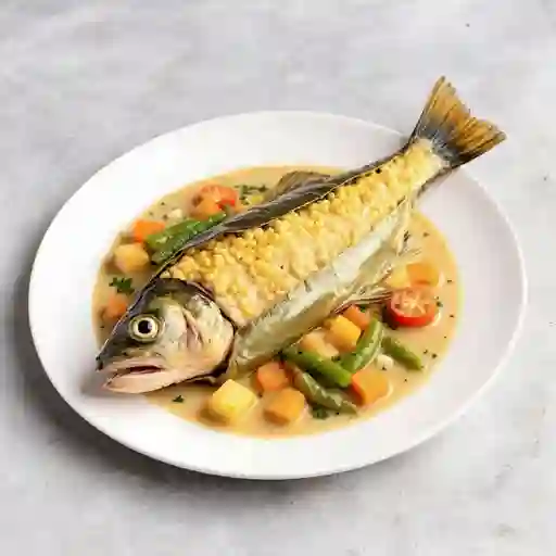 Trucha Entera En Hoja De Platano