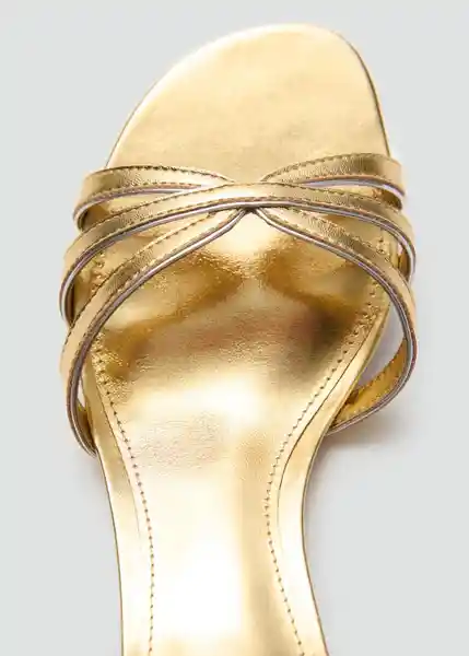 Sandalias Dora Oro Talla 36 Mujer Mango