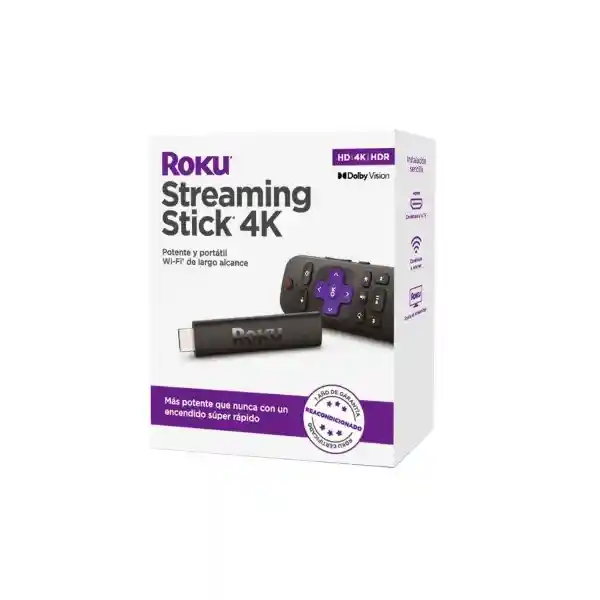 Reproductor Stick 4K Reempacado Roku ROK3820XB