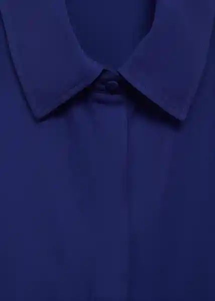 Camisa Torsi Navy Talla S Mujer Mango