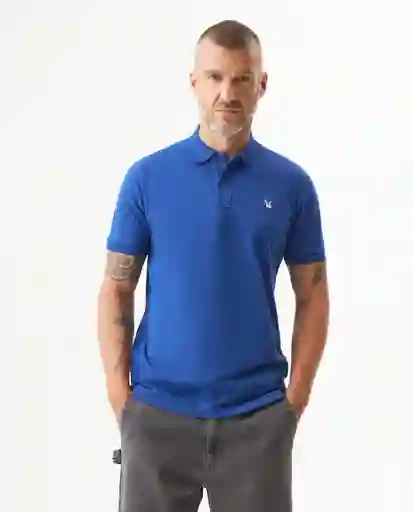 Camiseta Polo Muscle Azul Sodalita Ultraoscuro Talla L Chevignon