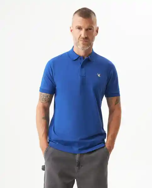 Camiseta Polo Muscle Azul Sodalita Ultraoscuro Talla L Chevignon