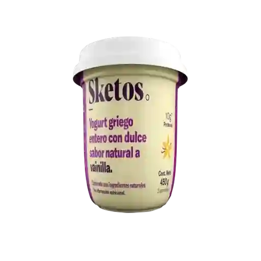 Yogurt Griego Entero Vainilla Sketos