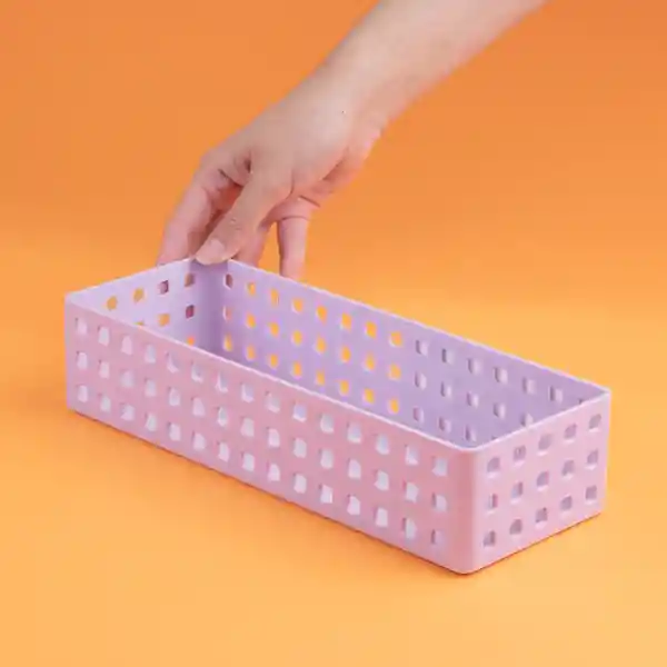 Organizador Plástico Apilable Serie Púrpura Miniso