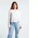  Camisa Karim Mujer Crudo Marfil Claro Talla M Naf-Naf 