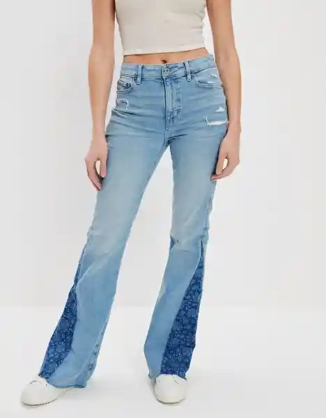 Jean Flare Mujer Azul Talla 12 American Eagle