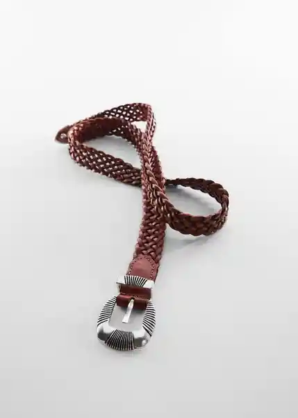 Cinturón Braid Cuero Talla L Mujer Mango