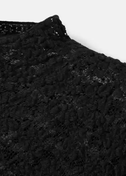 Top Xselena Negro Talla XS Mujer Mango