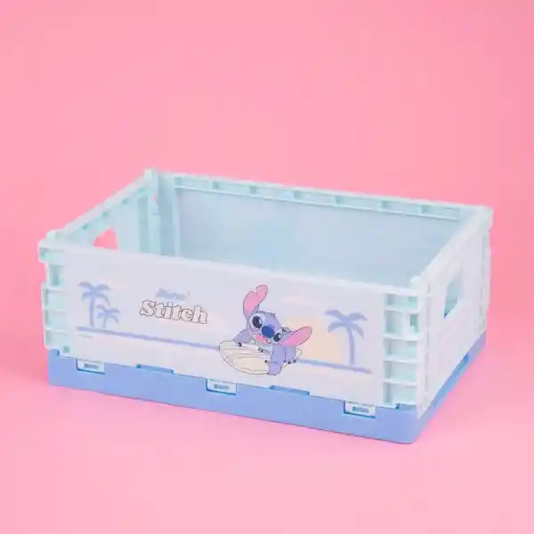 Organizador Plástico Plegable Serie Lilo & Stitch L Miniso