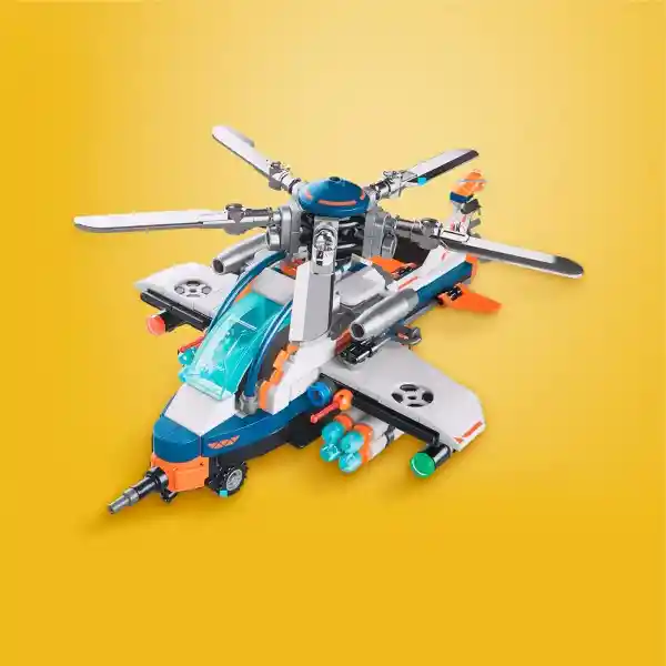 Bloque de Construcción Helicoptero Miniso
