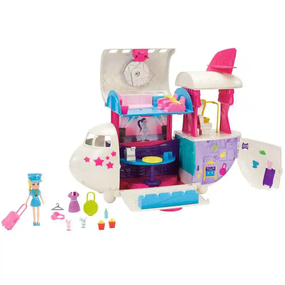 Polly Pocket Jet de Viaje Mega