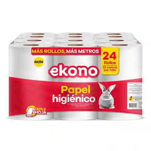 Ekono Papel Higiénico Triple Hoja 792 m