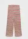 Pantalón Nati Rojo Talla XS Mujer Mango