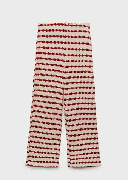 Pantalón Nati Rojo Talla XS Mujer Mango