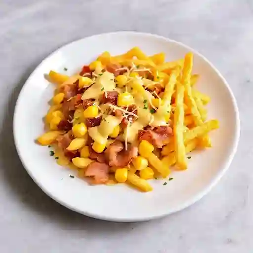 Salchipapas Maíz Desgranado