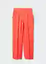 Pantalón Iguana Coral Talla M Mujer Mango