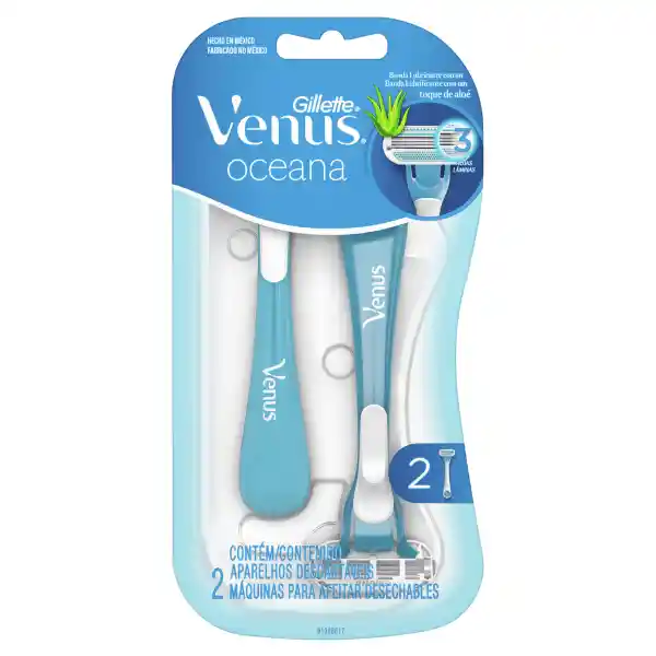 Gillette Venus Oceana Máquinas Desechables Para Depilación X 2