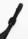 Cinturón Cuarcita Negro Talla M Mujer Mango